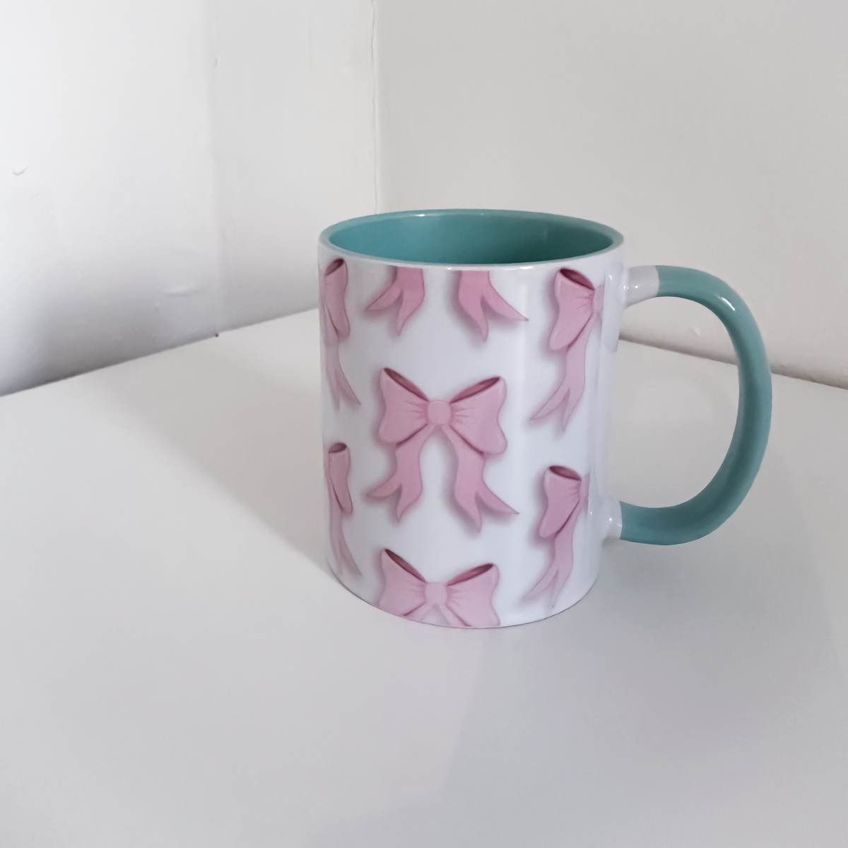 Pink Bow Desk Ritual Bundle | Mug & Heart Mug Rug Set