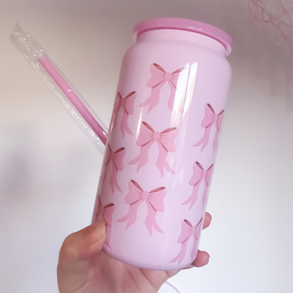 SAMPLE - Pink Bow Everyday Tumbler