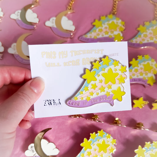 WTF Grade - Land in the Stars Enamel Pin