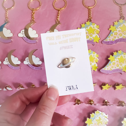 B Grade - Planet Mini Enamel Pin
