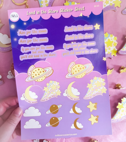 SECONDS - Land in the Stars Sticker Sheet