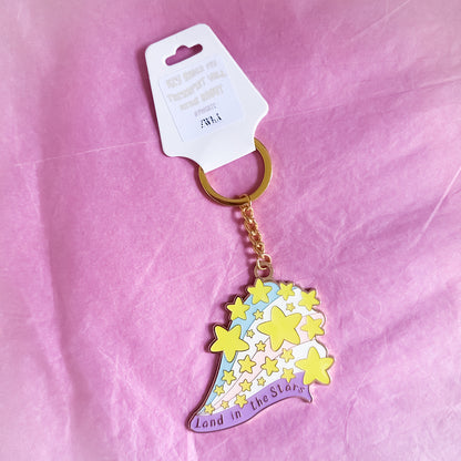 F Grade - Land in the Stars Enamel Keyring