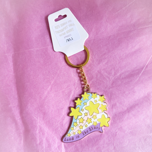 C Grade - Land in the Stars Enamel Keyring