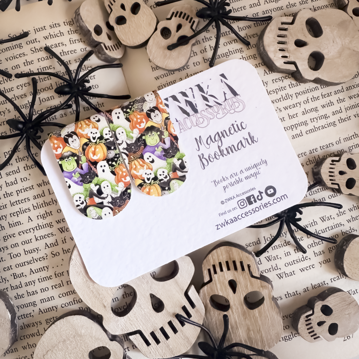 Halloween Magnetic Bookmarks | Spooky Season Page Keepers