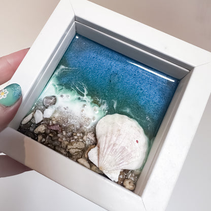SAMPLE - Resin Seashore Shadow Box