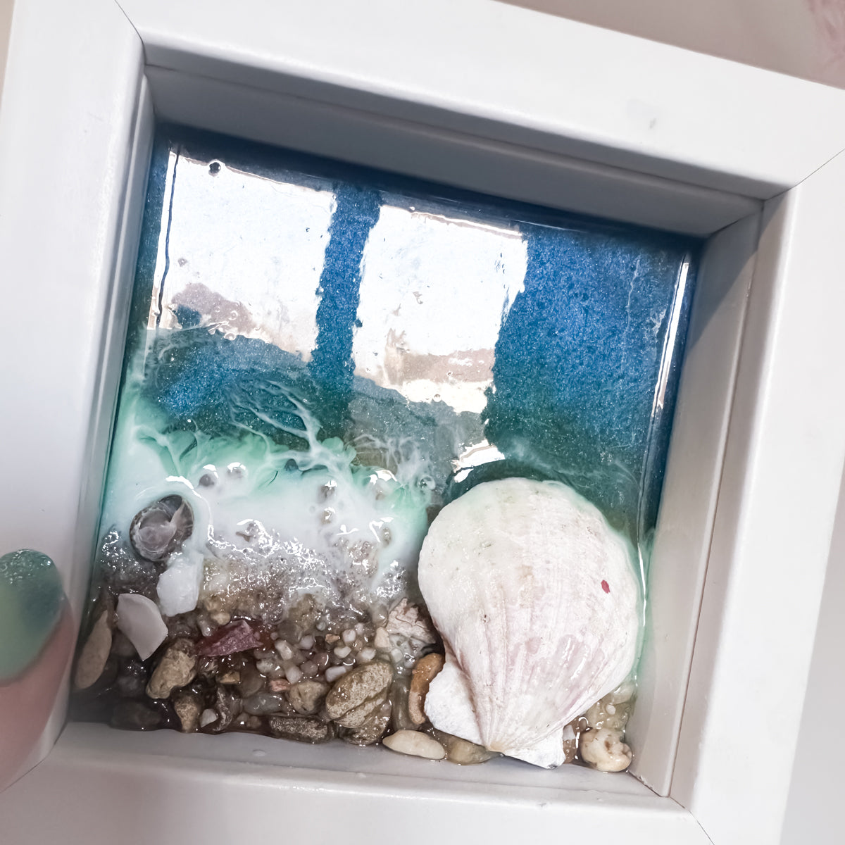 SAMPLE - Resin Seashore Shadow Box