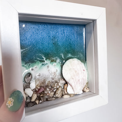 SAMPLE - Resin Seashore Shadow Box